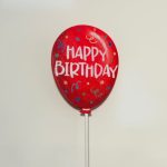 Birthday Balloon Pop Pickstick - Red