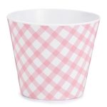 Blush Pink Check Bucket