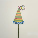 Striped Party Hat Pop PickStick